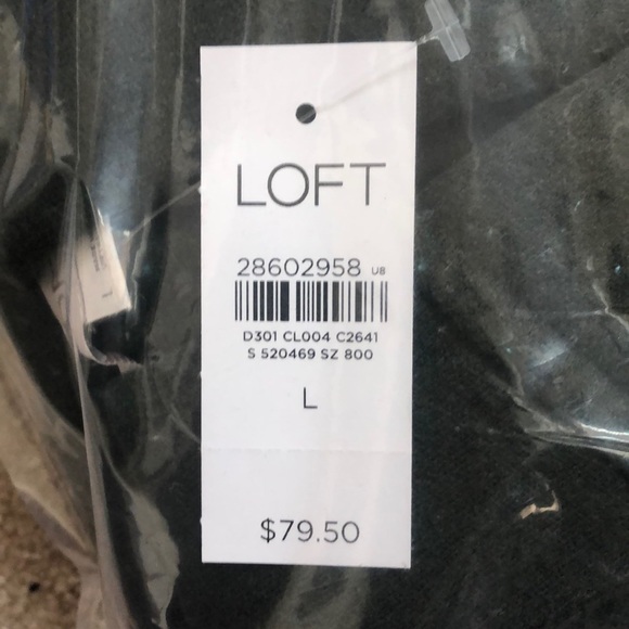 NWT LOFT FLECKED HOODED POCKET OPEN CARDIGAN - Picture 5 of 5